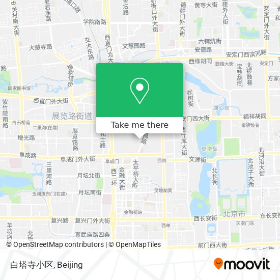 白塔寺小区 map
