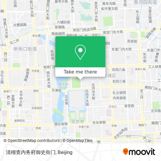 清稽查内务府御史衙门 map