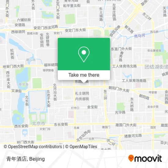 青年酒店 map