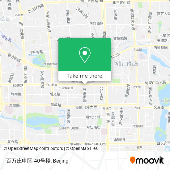 百万庄申区-40号楼 map