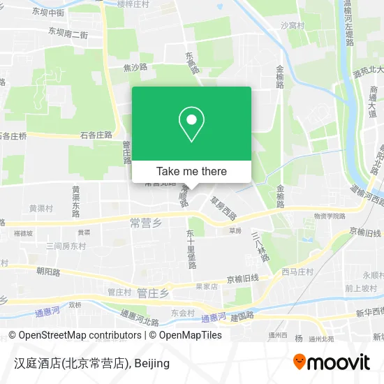 汉庭酒店(北京常营店) map