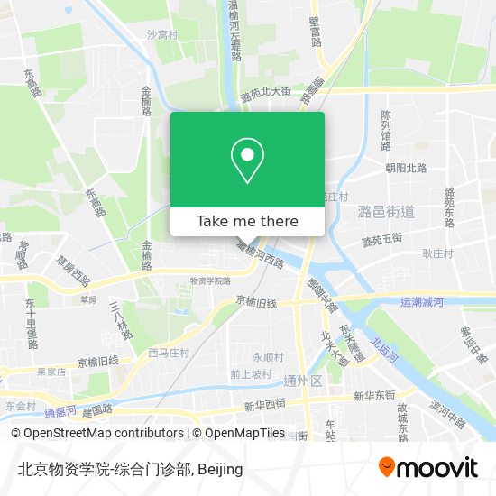 北京物资学院-综合门诊部 map