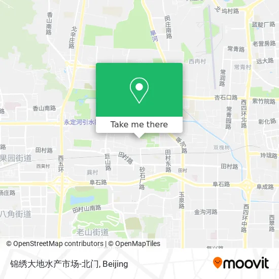 锦绣大地水产市场-北门 map