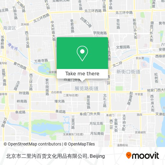 北京市二里沟百货文化用品有限公司 map