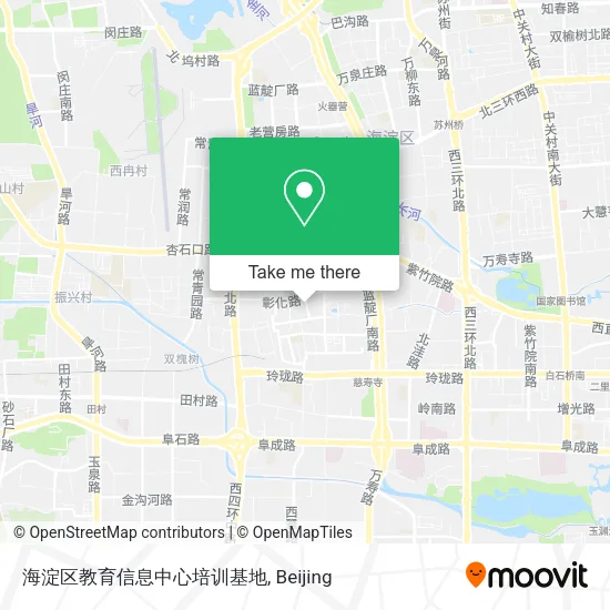 海淀区教育信息中心培训基地 map