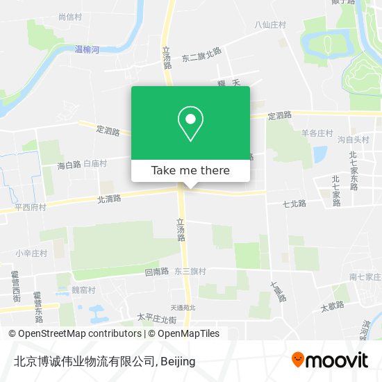 北京博诚伟业物流有限公司 map