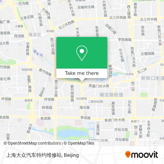 上海大众汽车特约维修站 map