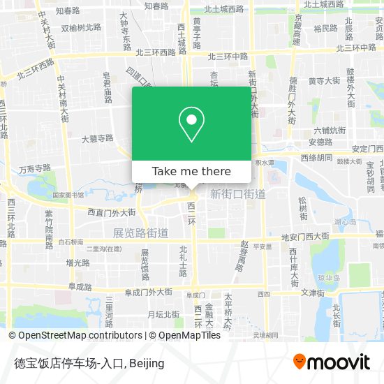 德宝饭店停车场-入口 map