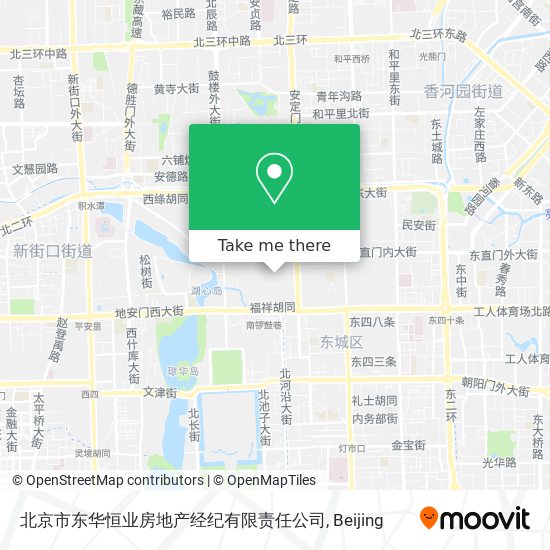 北京市东华恒业房地产经纪有限责任公司 map