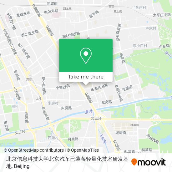 北京信息科技大学北京汽车已装备轻量化技术研发基地 map
