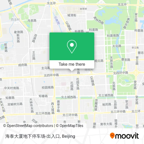 海泰大厦地下停车场-出入口 map