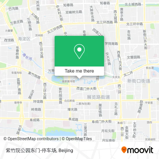 紫竹院公园东门-停车场 map