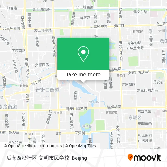 后海西沿社区-文明市民学校 map