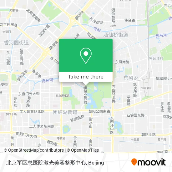 北京军区总医院激光美容整形中心 map