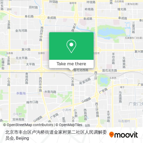 北京市丰台区卢沟桥街道金家村第二社区人民调解委员会 map