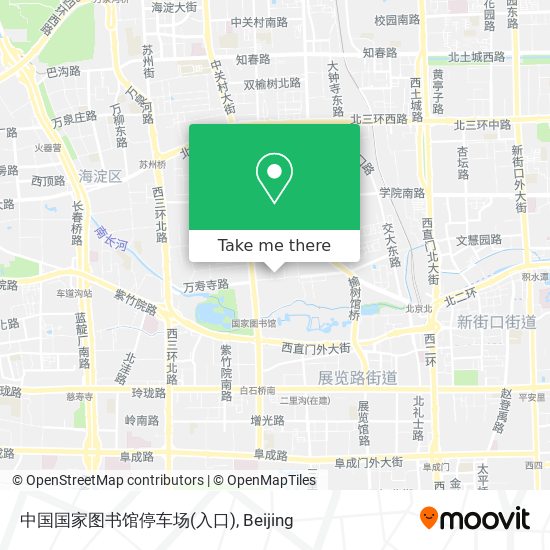 中国国家图书馆停车场(入口) map
