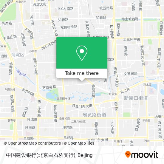 中国建设银行(北京白石桥支行) map