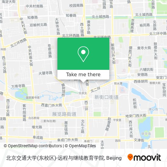 北京交通大学(东校区)-远程与继续教育学院 map