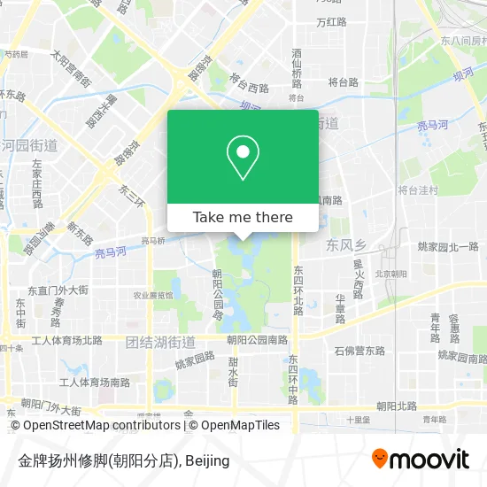 金牌扬州修脚(朝阳分店) map