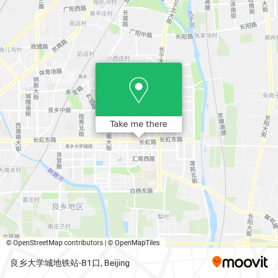 良乡大学城地铁站-B1口 map
