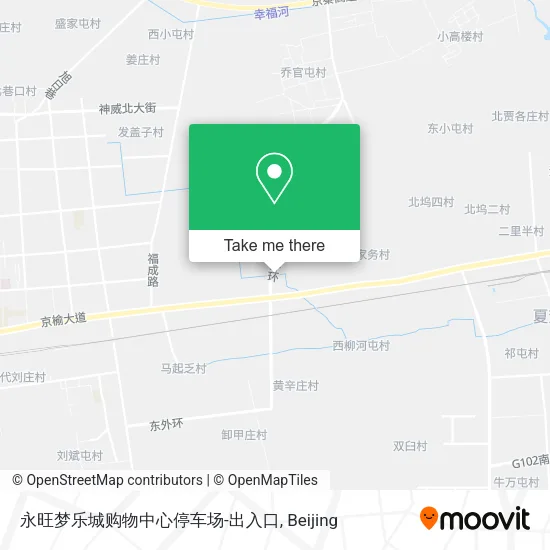永旺梦乐城购物中心停车场-出入口 map