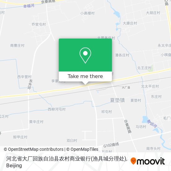 河北省大厂回族自治县农村商业银行(渔具城分理处) map