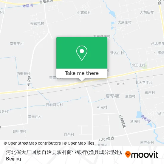 河北省大厂回族自治县农村商业银行(渔具城分理处) map