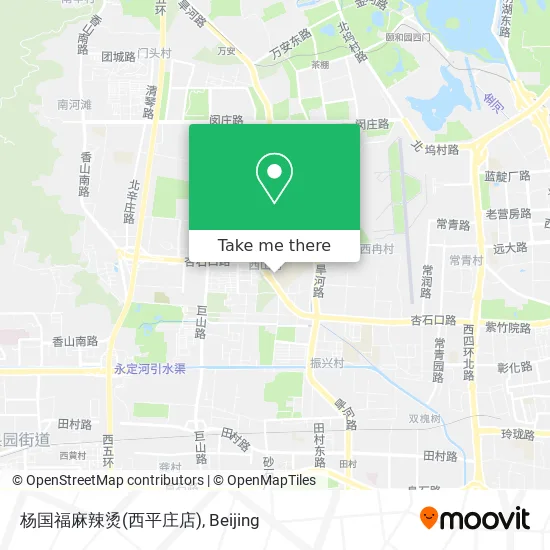 杨国福麻辣烫(西平庄店) map
