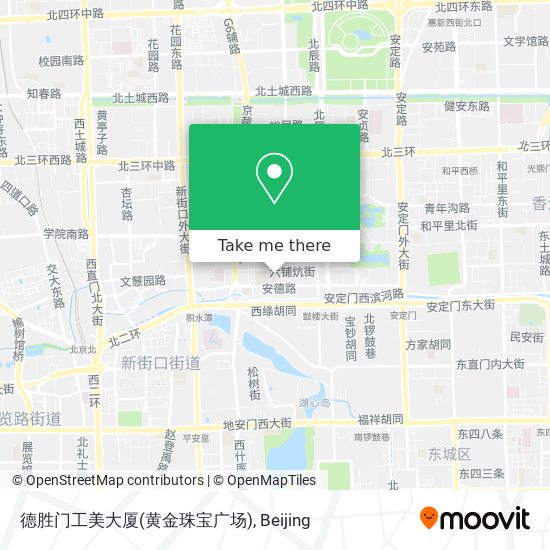 德胜门工美大厦(黄金珠宝广场) map
