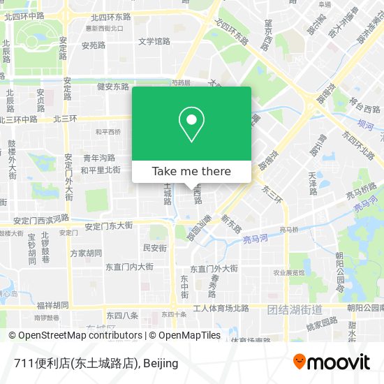 711便利店(东土城路店) map
