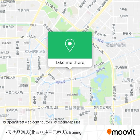 7天优品酒店(北京燕莎三元桥店) map