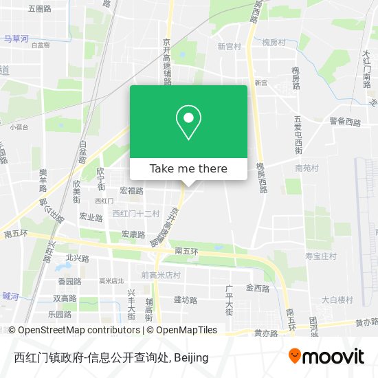 西红门镇政府-信息公开查询处 map