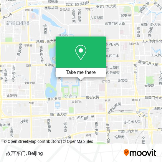 故宫东门 map