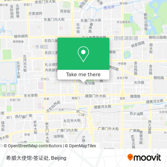 希腊大使馆-签证处 map