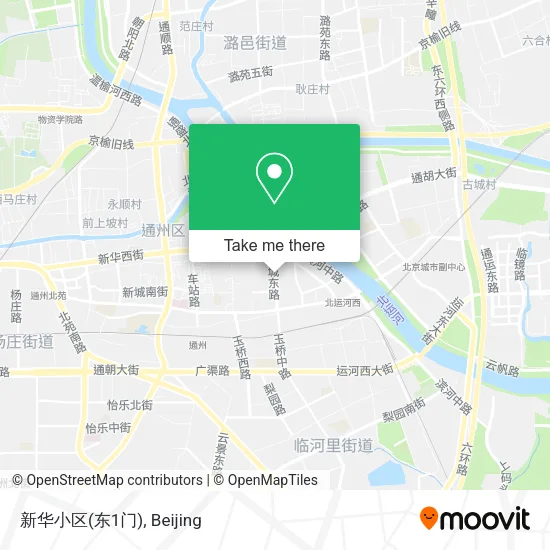 新华小区(东1门) map