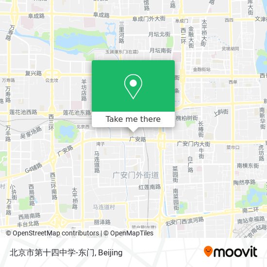 北京市第十四中学-东门 map