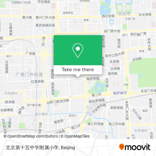 北京第十五中学附属小学 map