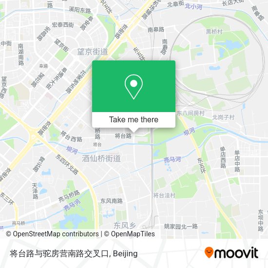 将台路与驼房营南路交叉口 map