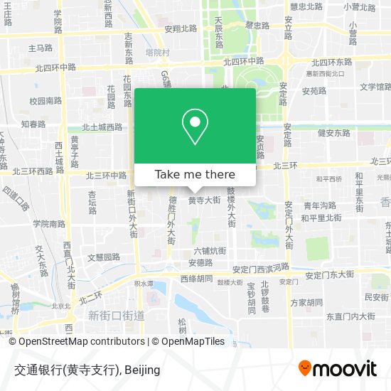 交通银行(黄寺支行) map