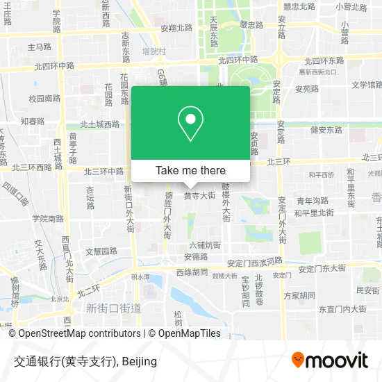 交通银行(黄寺支行) map
