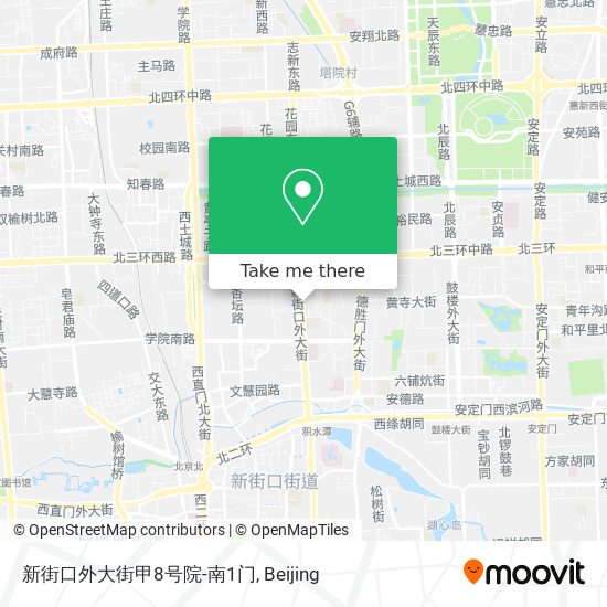 新街口外大街甲8号院-南1门 map
