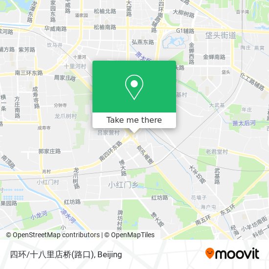四环/十八里店桥(路口) map