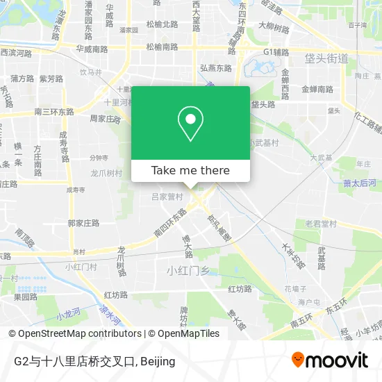G2与十八里店桥交叉口 map