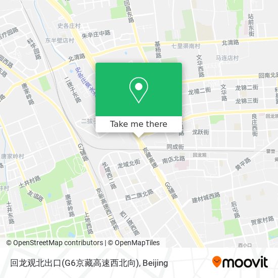 回龙观北出口(G6京藏高速西北向) map