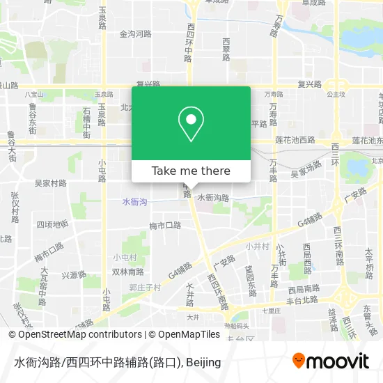 水衙沟路/西四环中路辅路(路口) map
