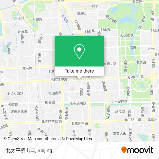 北太平桥出口 map
