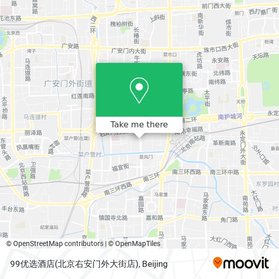 99优选酒店(北京右安门外大街店) map