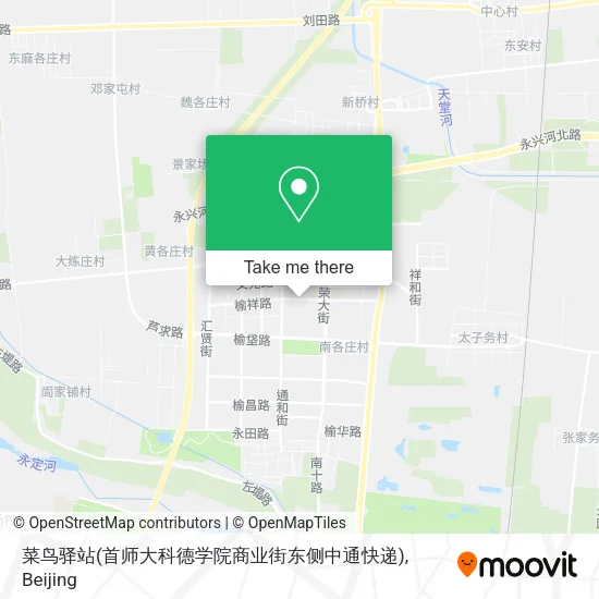 菜鸟驿站(首师大科德学院商业街东侧中通快递) map