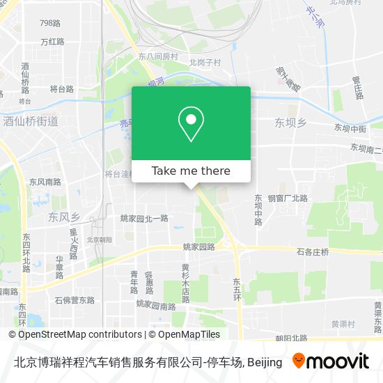 北京博瑞祥程汽车销售服务有限公司-停车场 map