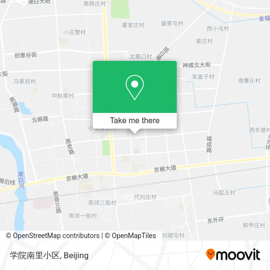 学院南里小区 map